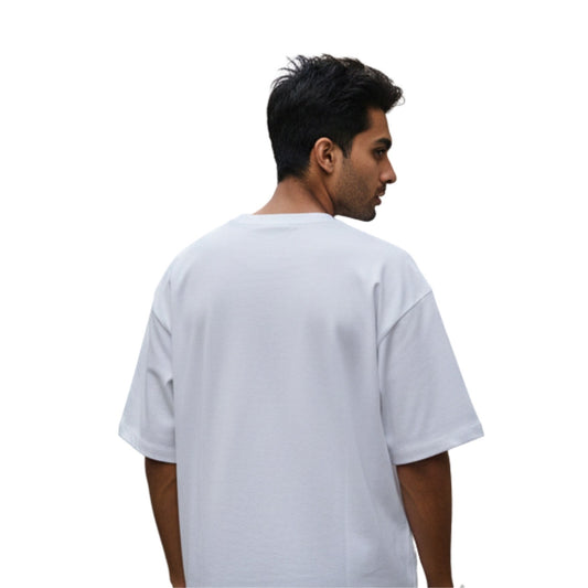 GORI PLAIN WHITE OVERSIZED TEE
