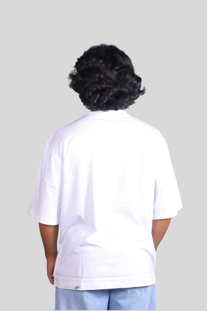 GORI PLAIN WHITE OVERSIZED T-SHIRT
