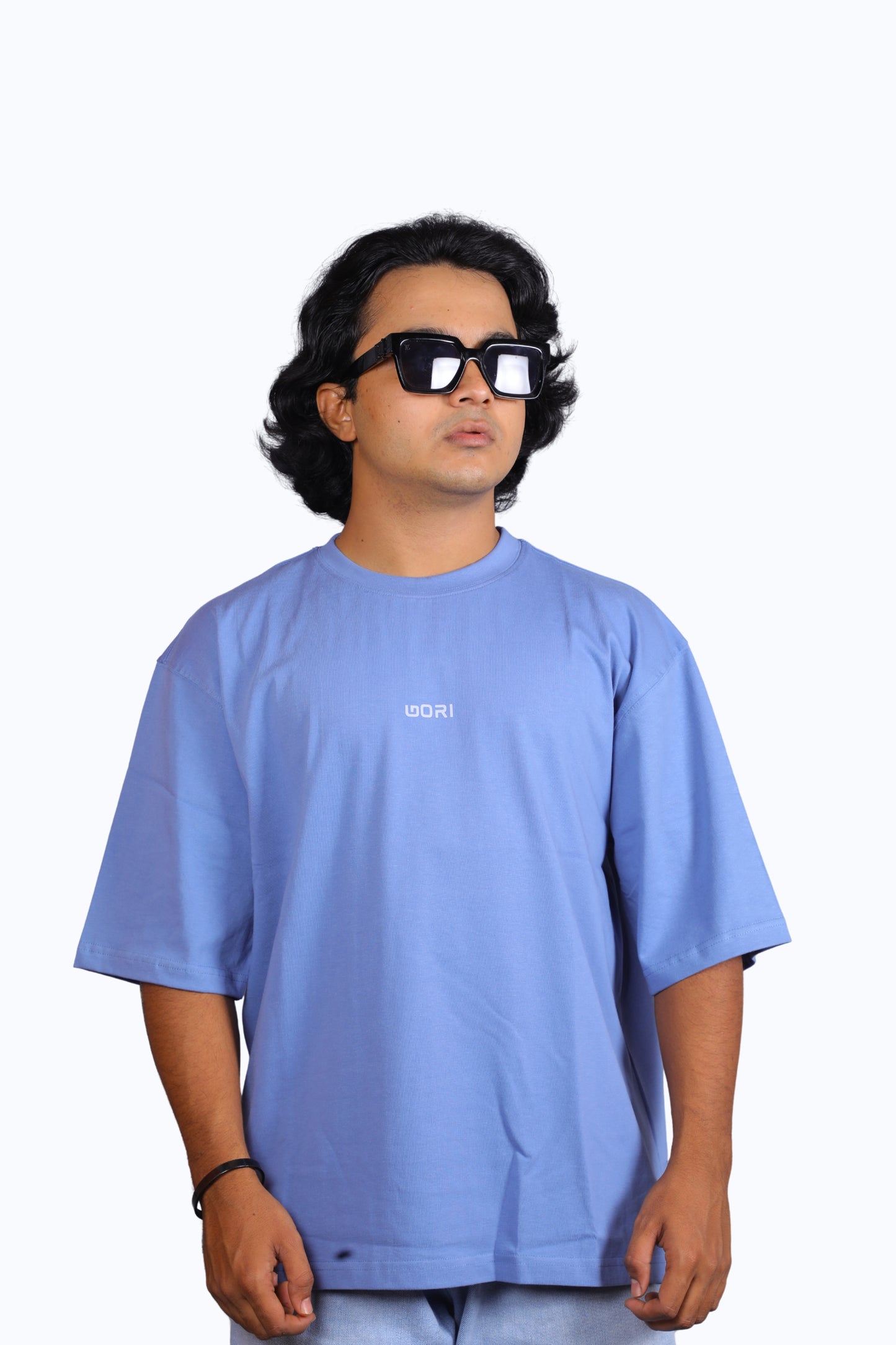 GORI PLAIN SKY BLUE OVERSIZED T-SHIRT