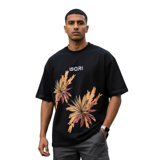 GORI NATURE FLORAL OVERSIZED TEE